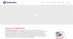 Desktop Screenshot of hirebetternow.com