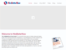 Tablet Screenshot of hirebetternow.com